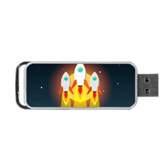 Rocket Take Off Missiles Cosmos Portable Usb Flash (one Side) by Salman4z