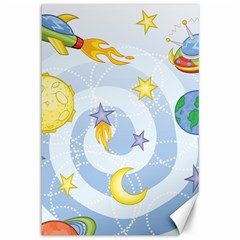 Science Fiction Outer Space Canvas 12  X 18  by Salman4z