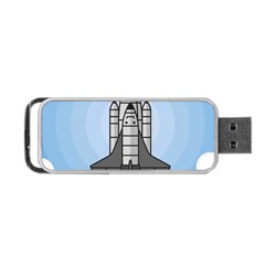 Rocket Shuttle Spaceship Science Portable Usb Flash (two Sides) by Salman4z