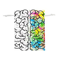 Brain Mind Psychology Idea Drawing Lightweight Drawstring Pouch (m) by Salman4z