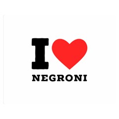 I Love Negroni Two Sides Premium Plush Fleece Blanket (medium) by ilovewhateva