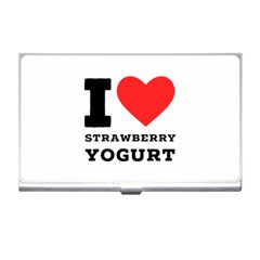 I Love Strawberry Yogurt Business Card Holder by ilovewhateva