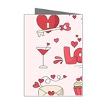 Hand Drawn Valentines Day Element Collection Mini Greeting Card Right