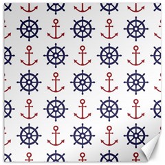 Nautical Seamless Pattern Canvas 16  X 16  by Salman4z