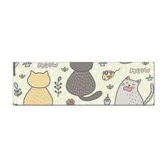 Funny Cartoon Cats Seamless Pattern Sticker Bumper (100 Pack) by Salman4z