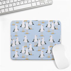 Cute-seagulls-seamless-pattern-light-blue-background Small Mousepad by Salman4z