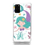 Set-cute-mermaid-seaweeds-marine-inhabitants Samsung Galaxy S20Plus 6.7 Inch TPU UV Case Front