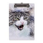 Cat Pet Art Abstract Watercolor A5 Acrylic Clipboard Front