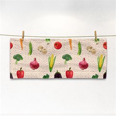 Vegetables Hand Towel by SychEva