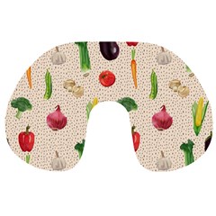 Vegetables Travel Neck Pillow by SychEva