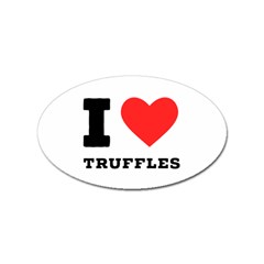 I Love Truffles Sticker Oval (100 Pack) by ilovewhateva