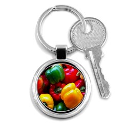 Colorful Capsicum Key Chain (round) by Sparkle