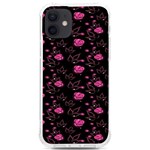 Pink Glowing Flowers iPhone 12/12 Pro TPU UV Print Case Front