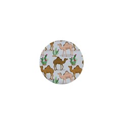 Camels-cactus-desert-pattern 1  Mini Buttons by Salman4z