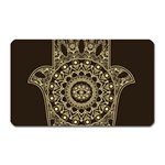 Hamsa-hand-drawn-symbol-with-flower-decorative-pattern Magnet (Rectangular) Front