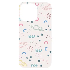 Spaceship Pattern Star Iphone 14 Pro Max Black Uv Print Case by danenraven