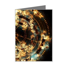 Science Fiction Background Fantasy Mini Greeting Card by danenraven