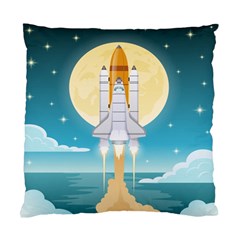 Space-exploration-illustration Standard Cushion Case (two Sides) by Salman4z