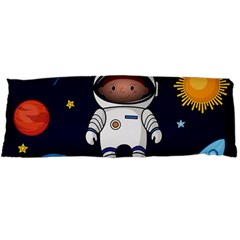 Boy-spaceman-space-rocket-ufo-planets-stars Body Pillow Case Dakimakura (two Sides) by Salman4z