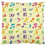 Seamless-pattern-musical-note-doodle-symbol Large Premium Plush Fleece Cushion Case (Two Sides) Front