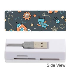 Space-seamless-pattern Memory Card Reader (stick) by Salman4z