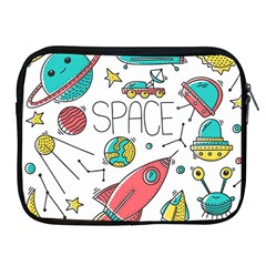 Space-cosmos-seamless-pattern-seamless-pattern-doodle-style Apple Ipad 2/3/4 Zipper Cases by Salman4z