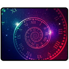 Time-machine Fleece Blanket (medium) by Salman4z