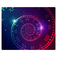 Time-machine Premium Plush Fleece Blanket (medium) by Salman4z