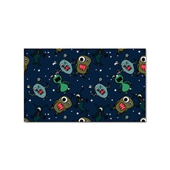 Monster-alien-pattern-seamless-background Sticker (rectangular) by Salman4z