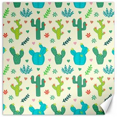 Cactus-succulents-floral-seamless-pattern Canvas 12  X 12  by Salman4z