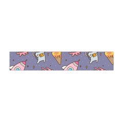 Outer-space-seamless-background Premium Plush Fleece Scarf (mini) by Salman4z