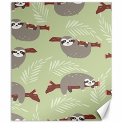 Sloths-pattern-design Canvas 20  X 24  by Salman4z