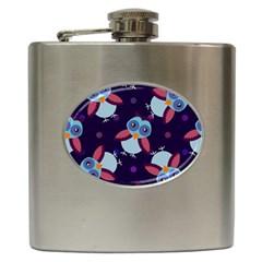 Owl-pattern-background Hip Flask (6 Oz) by Salman4z