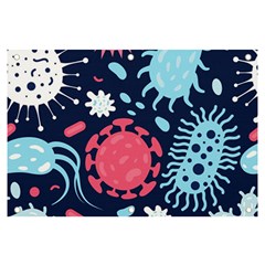 Seamless-pattern-microbes-virus-vector-illustration Banner And Sign 6  X 4  by Salman4z