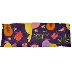 Exotic-seamless-pattern-with-parrots-fruits Body Pillow Case Dakimakura (two Sides) by Salman4z