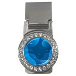 Abstract-classic-blue-background Money Clips (CZ)  Front