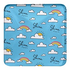 Sky-pattern Square Glass Fridge Magnet (4 Pack) by Salman4z