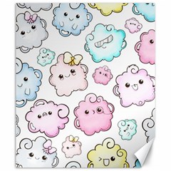 Cute-doodle-cartoon-seamless-pattern Canvas 20  X 24  by Salman4z