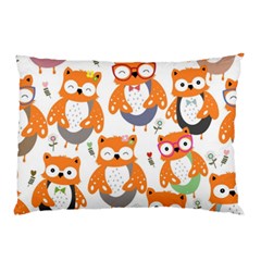 Cute-colorful-owl-cartoon-seamless-pattern Pillow Case (two Sides) by Salman4z