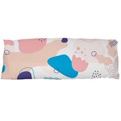 Hand-drawn-abstract-organic-shapes-background Body Pillow Case Dakimakura (two Sides) by Salman4z