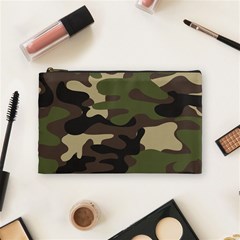 Texture-military-camouflage-repeats-seamless-army-green-hunting Cosmetic Bag (medium) by Salman4z