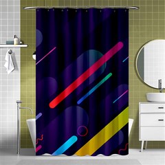 Colorful-abstract-background Shower Curtain 48  X 72  (small)  by Salman4z