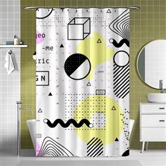 Graphic-design-geometric-background Shower Curtain 48  X 72  (small)  by Salman4z