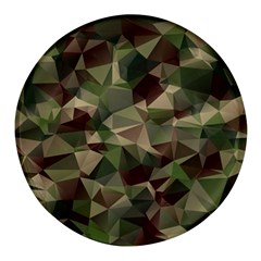 Abstract-vector-military-camouflage-background Round Glass Fridge Magnet (4 Pack) by Salman4z