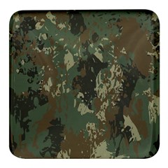 Camouflage-splatters-background Square Glass Fridge Magnet (4 Pack) by Salman4z