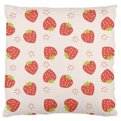 Strawberries-pattern-design Standard Premium Plush Fleece Cushion Case (one Side) by Salman4z