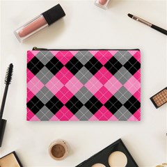 Seamless-argyle-pattern Cosmetic Bag (medium) by Salman4z