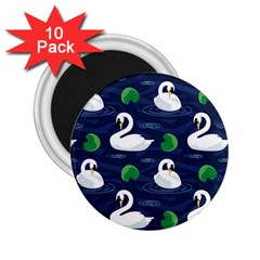 Swan Pattern Elegant Design 2 25  Magnets (10 Pack)  by pakminggu