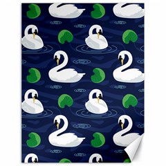 Swan Pattern Elegant Design Canvas 18  X 24  by pakminggu