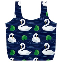 Swan Pattern Elegant Design Full Print Recycle Bag (xxxl) by pakminggu